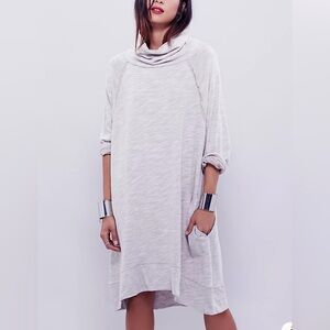 Free People Beach Cocoon oatmeal pullover dress